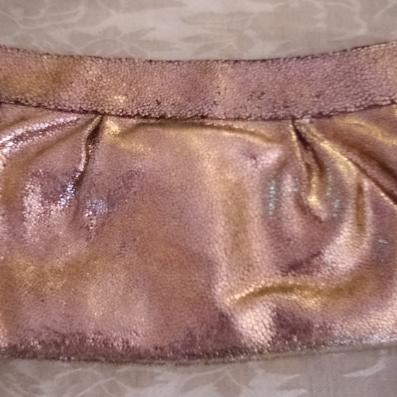 Cashe Rose Gold Leather Clutch - Picture 2 of 4